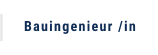 Bauingenieur /in