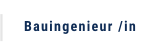Bauingenieur /in